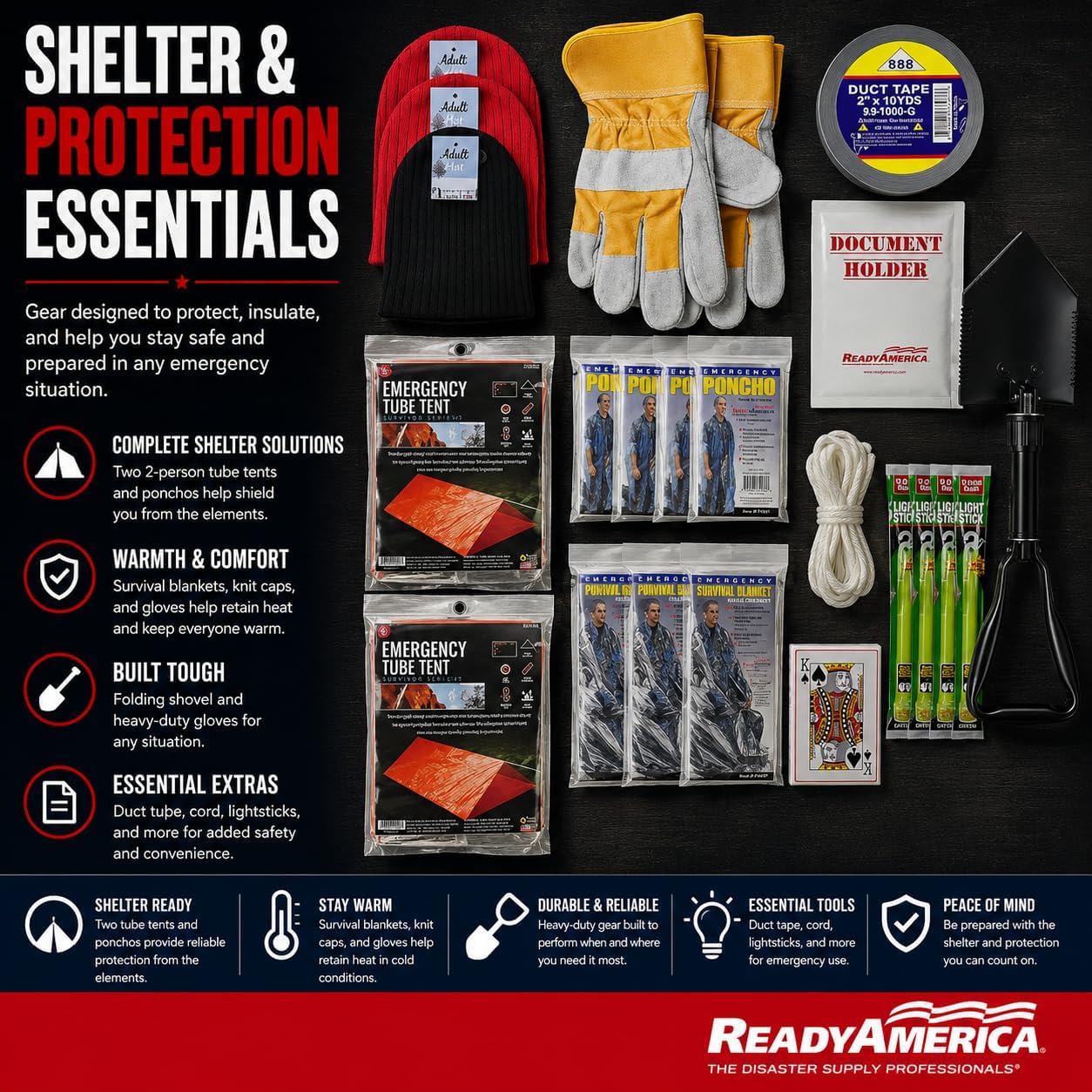 Elite 4 Person 72 Hour Emergency Kit Backpack