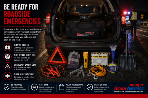 Auto Deluxe Roadside Emergency Kit