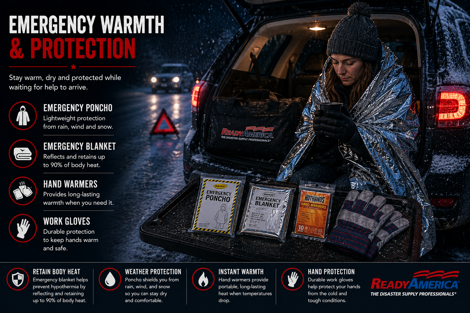 Auto Deluxe Roadside Emergency Kit