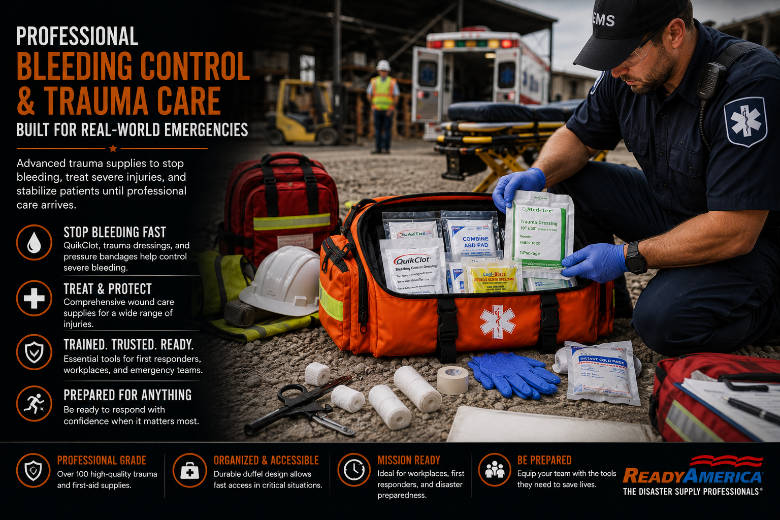 Deluxe Trauma First Aid Kit