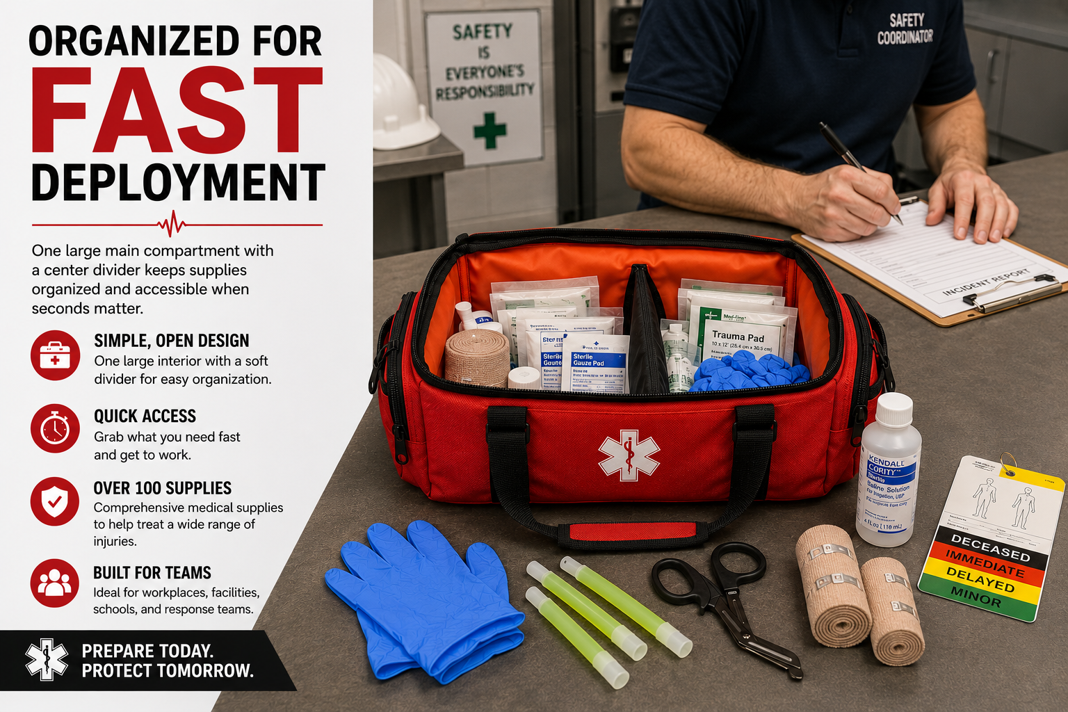 Medical Trauma First Aid Duffel Kit