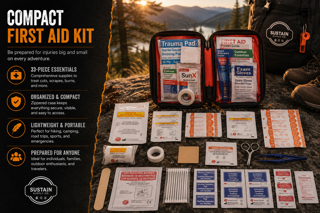Sustain Supply Comfort Emergency Kit for 2 People, 72 Hour Backpack