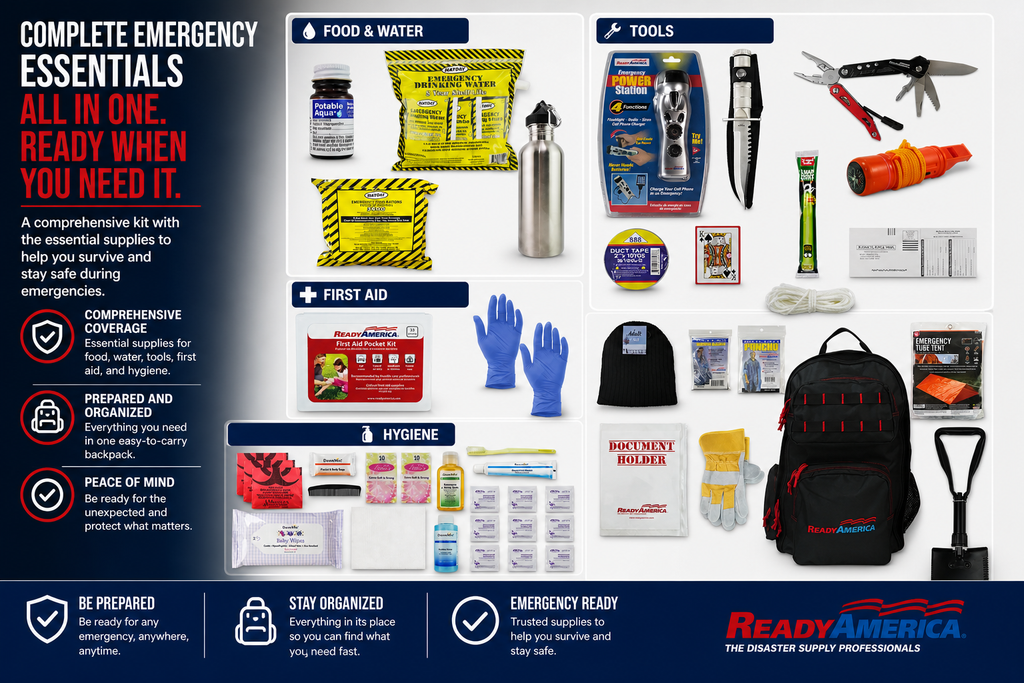 Elite 1 Person 72 Hour Emergency Kit Backpack