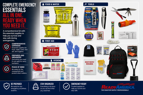 Elite 1 Person 72 Hour Emergency Kit Backpack