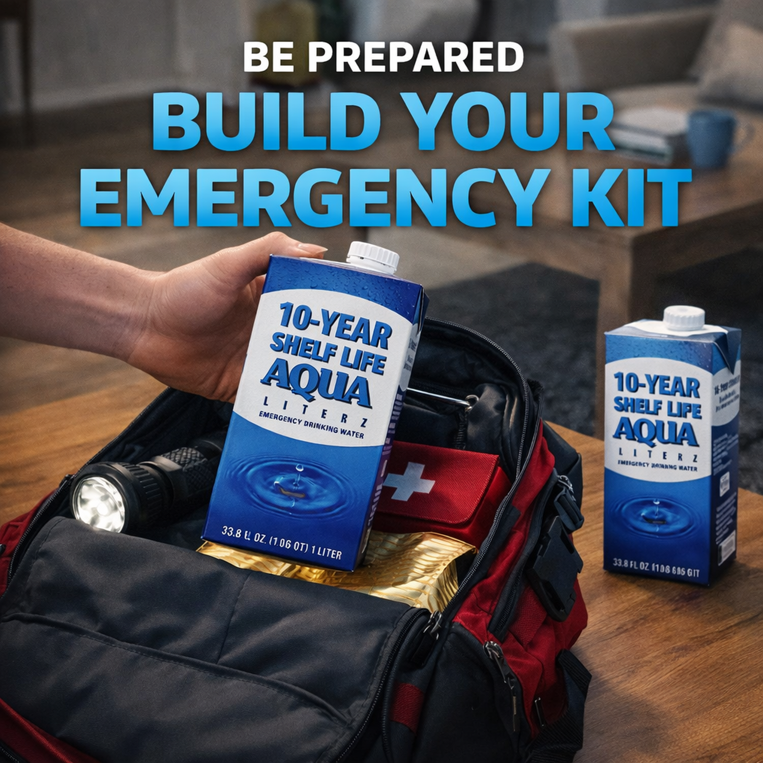 10 Year Food and Water Kit for 2 People, 72 Hour Emergency Supply